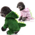 Wholesale Coral Fleece Dog Clothes Pet Dinosaur Clothes Autumn and Winter Warm Four-legged Dog Cat Clothes